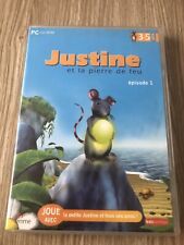 JEU D’AVENTURE JUSTINE ET LA PIERRE DE FEU ÉVEIL ENFANT 3 5 ANS PC CD ROM