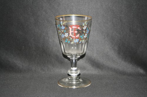 Ancien verre pied - verre,