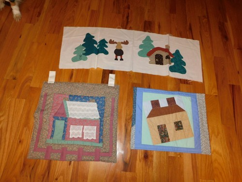 Cottage small quilt panels - cottage,