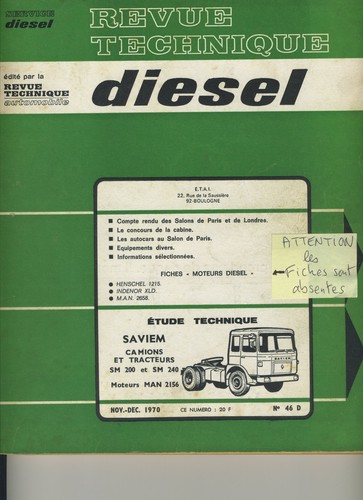 Revue technique diesel - revue,