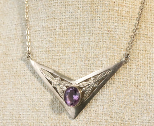 Collier ancien argent - collier,