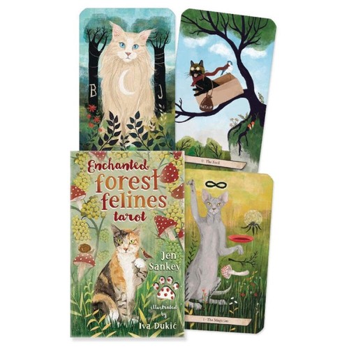 Tarot des félins enchantés - félins,