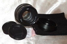 Objectif M42 58mm f2 HELIOS-44M4' KMZ, avec bouchons, pare-soleil et housse TBE