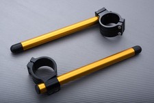 Bracelets Demi Guidons Noir- Or 45mm HONDA CBR 600 RR 600RR PC37 2005-2006