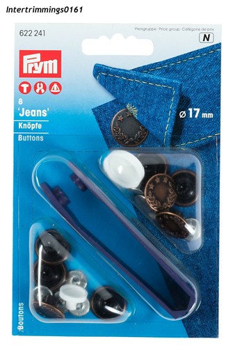 Prym boutons laiton - prym, couleur