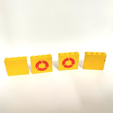 VINTAGE pièces lego   mur jaunes maison voiture camion   en l état