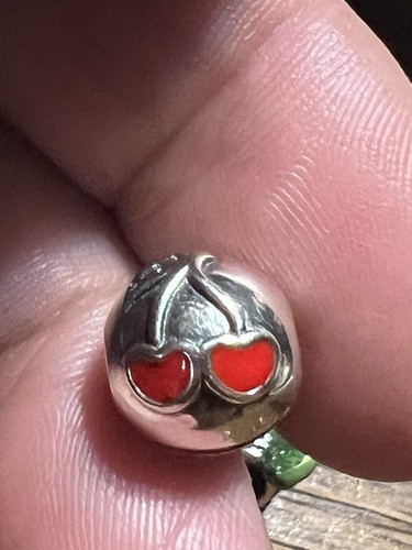 Pandora cherries red - pandora, enamel