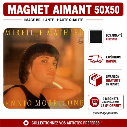Magnet mireille mathieu ennio - magnet,