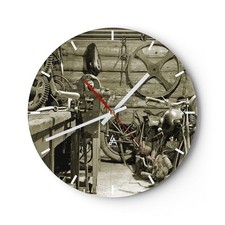 Horloge murale en verre