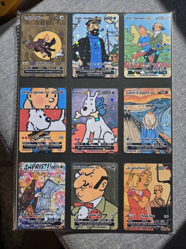Cartes tintin hergé pokémon - cartes,