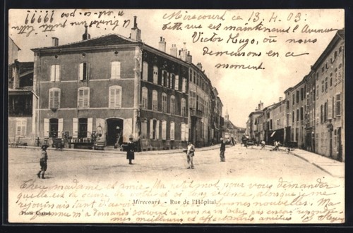 Cpa mirecourt rue de - mirecourt,,