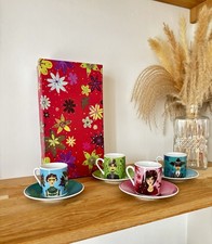 Ensemble De 4 Tasses Et Soucoupes Fragonard Visages Du Monde Dans Leur Coffret 