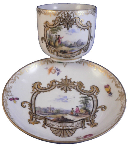 Tasse soucoupe scénique - soucoupe, en