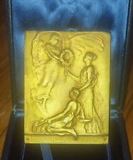 Plaque médaille argent massif