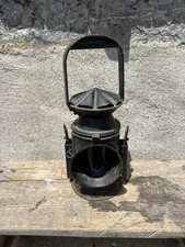 Ancienne lanterne de chemin de fer, cheminot Birmingham 1944 Old Railway Lantern