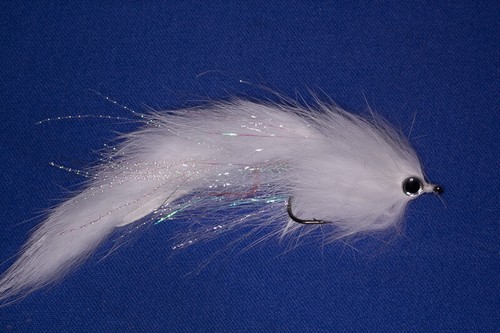 Mouche streamer blanc pour - /,