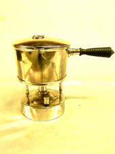 RECHAUD PETROLE CAMPAGNE SCOUT GAMELLE MILITARIA BRONZE CHROME L.C STYLE PIGEON