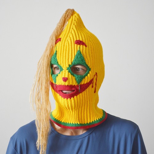 Masque ski clown tricoté - masque,