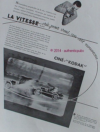Publicite cine kodak pathe - cine,