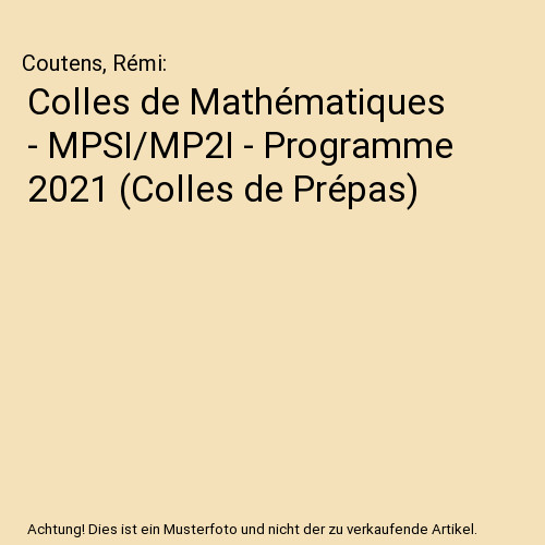 Colles mathématiques - colles,