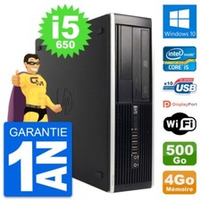 PC HP 8100 Elite SFF Intel Core i5-650 RAM 4Go Disque Dur 500Go Windows 10 Wifi