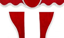 Lot de 3 Rideaux pour Camion -