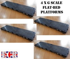 Quatre Yes 4 G Échelle 45mm à Plat Plateforme Jeux 37 x 11cm Lit Chemin de Fer