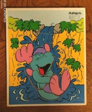 Vintage Playskool Puzzle - 1984 Wuzzles Moosel in Waterfall 234-02   10 Pieces