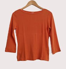 T shirt orange manches 3/4. Camaieu. Taille 1 / 36 / 38