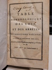 Table Chronologique Des Lois