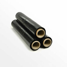 3 Rouleaux De Film Étirable PE Pour Palette 500Mm X 300M Noir 23My
