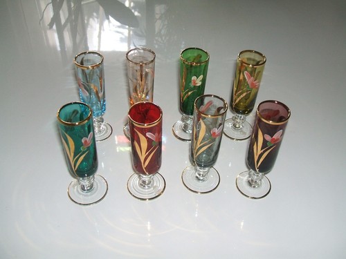 Verres liqueur sur pied - 8, à