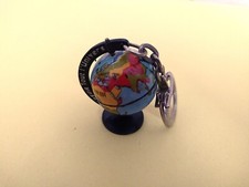 ANCIEN PORTE CLÉS MAPPEMONDE HACHETTE TOUT L'UNIVERS ENCYCLOPÉDIE TERRE PLANÈTE