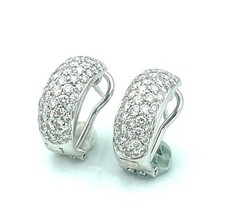 Boucles d'oreilles en or 18 carats - Diamants 5,40 carats - 12,00 g