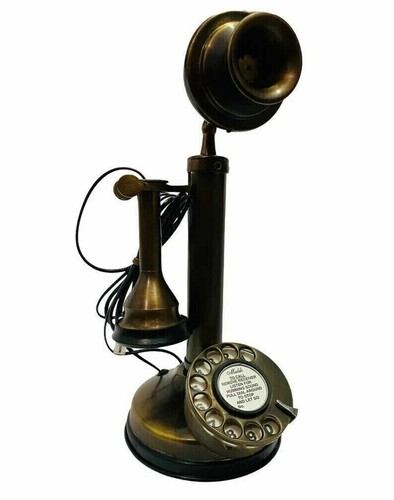 Ancien téléphone bougeoir - , à