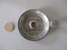 MINI BOUGEOIR LION'S CLUB DE MONACO 1982  EN ETAIN DE LA FONTAINE PARIS