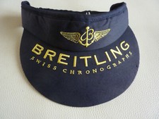 Rare visière casquette BREITLING bleue neuve, tennis, golf