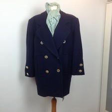 Vintage Veste Givenchy Femme Laine Bleu Marine 44