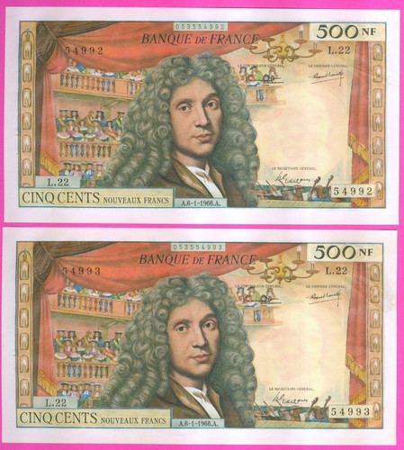 France une paire 500 francs - 500,
