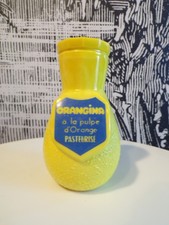 ORANGINA-VINTAGE-PORTE PAILLE-OPALINE Jaune-DESIGN 50 60 70