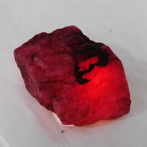 Certifié rubis rouge naturel - rouge,