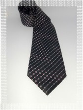 C - Cravate Fantaisie  Marine Rose Argenté Studio Armand Thiery 