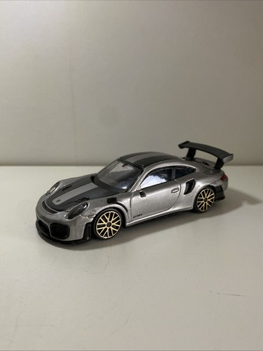 Burago porsche 911 gt2 gris - porsche,