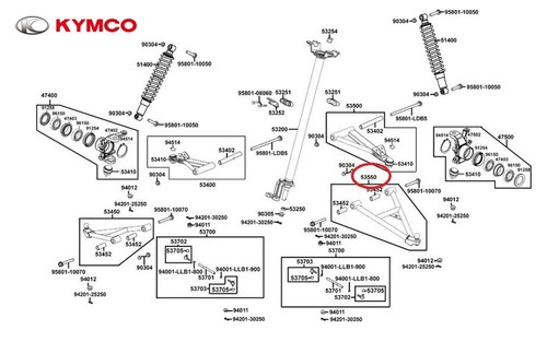 Neuf oem kymco bras - neuf,