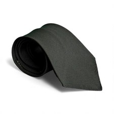 Cravate Noire Vintage Années 60 Au Berry Paris 100% Soie 140cm