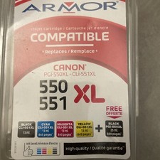5 Cartouches d'encre Canon 550