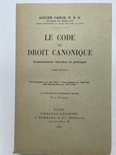 Code droit canonique - code, de