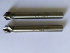 Lot de 2 fraises coniques à chanfreiner trois dents - D6.3 - 100° - HSS-E Cobalt