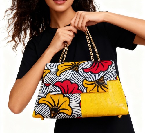 Sac main imprimé africain - à,