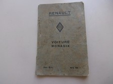 RTA Notice d'entretien, réglage Renault Monasix, Plan de graissage, vers 1930
